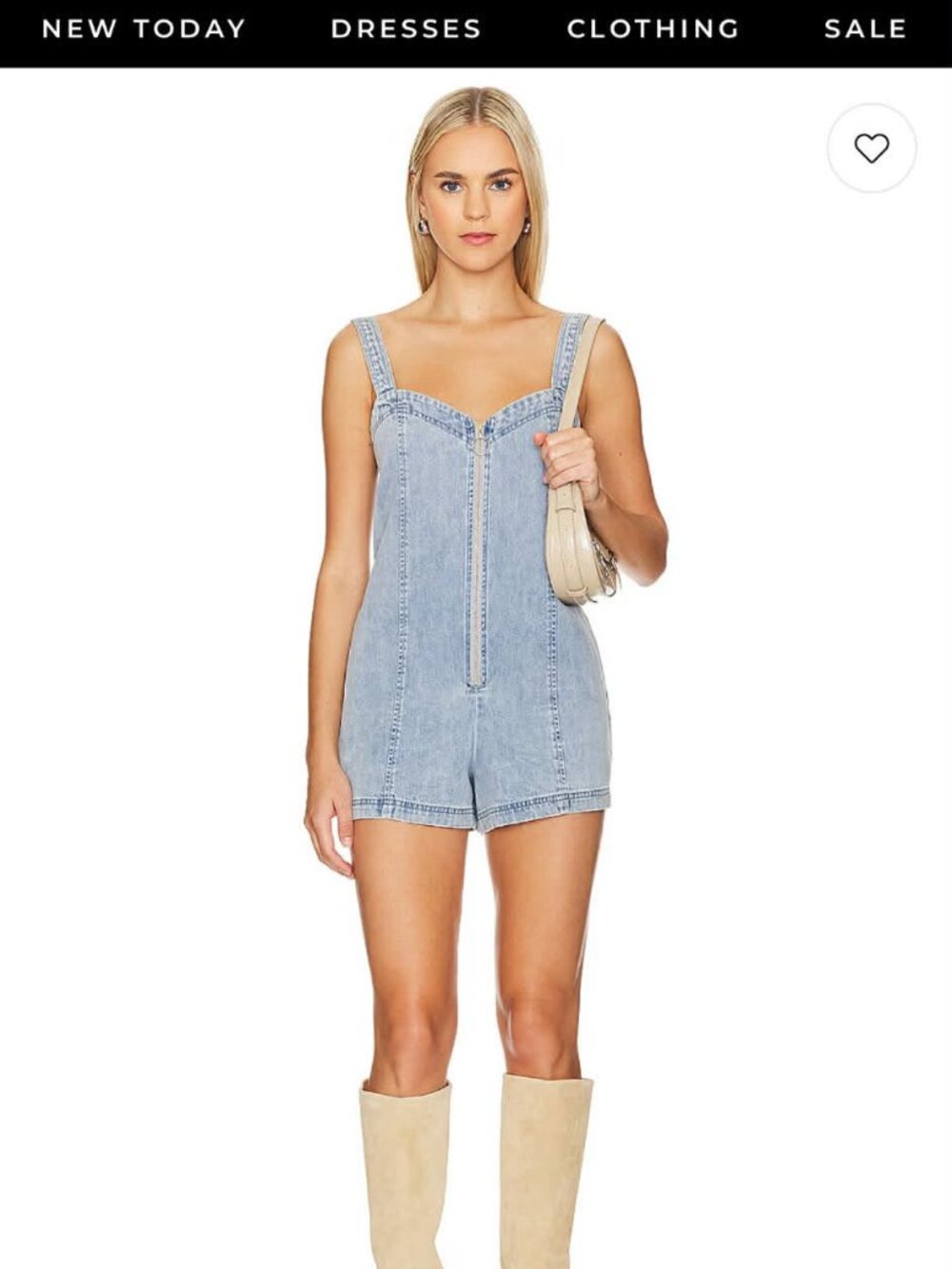 Show Me Your Mumu Mission Denim Romper Lakeridge S